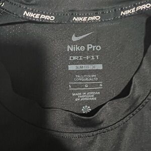 Nike Pro Dri-FIT Black Tee TALL